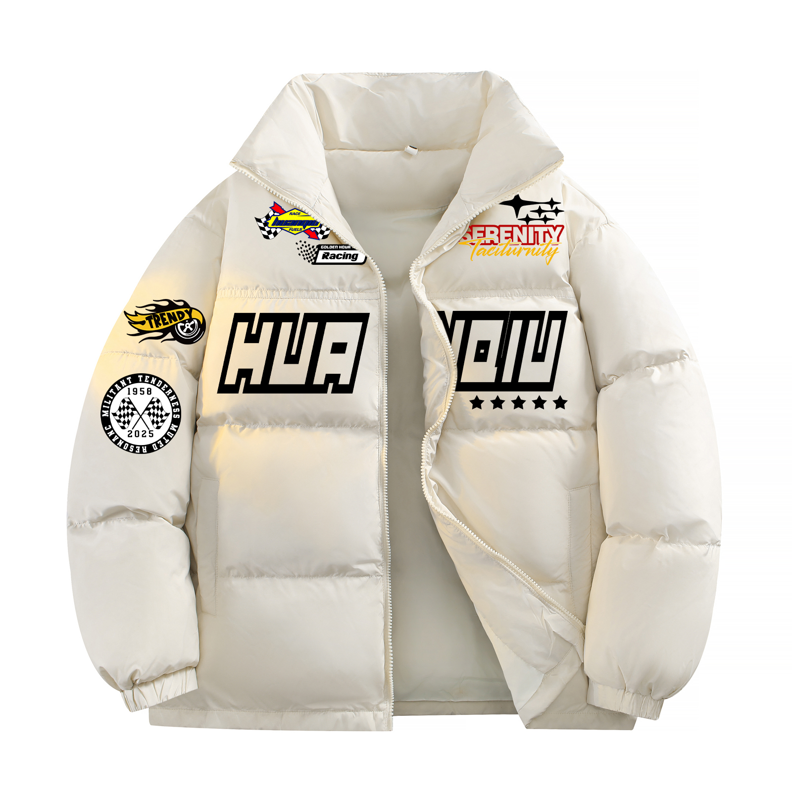 Пуховик Unisex с воротником стойкой утепленный HUANQIU, бежевый оранжевый
Пуховик Unisex с воротником стойкой утепленный HUANQIU, бежевый оранжевый