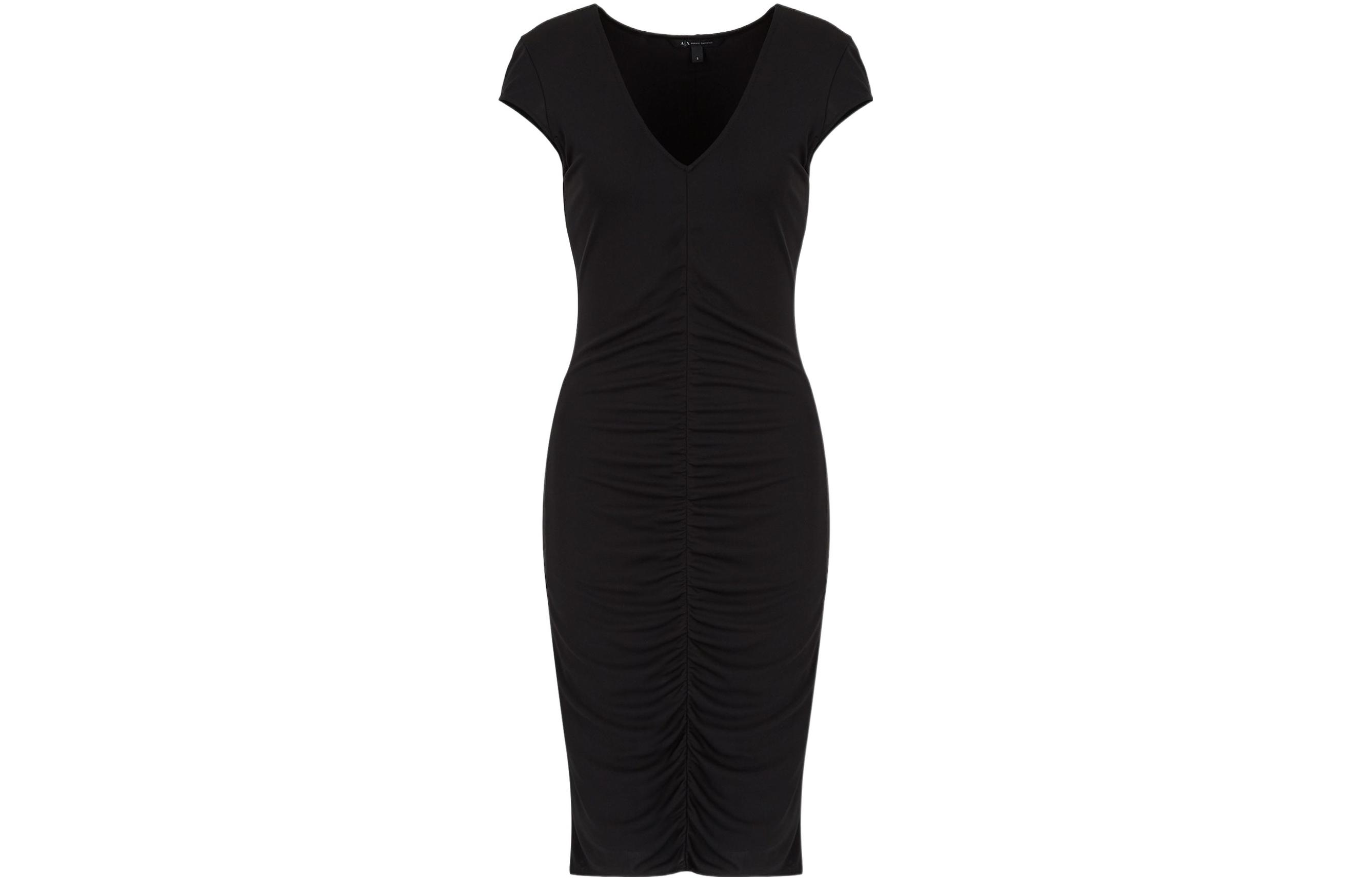 ARMANI EXCHANGE Женское черное платье с короткими рукавами AE SS22
ARMANI EXCHANGE Женское черное платье с короткими рукавами AE SS22
