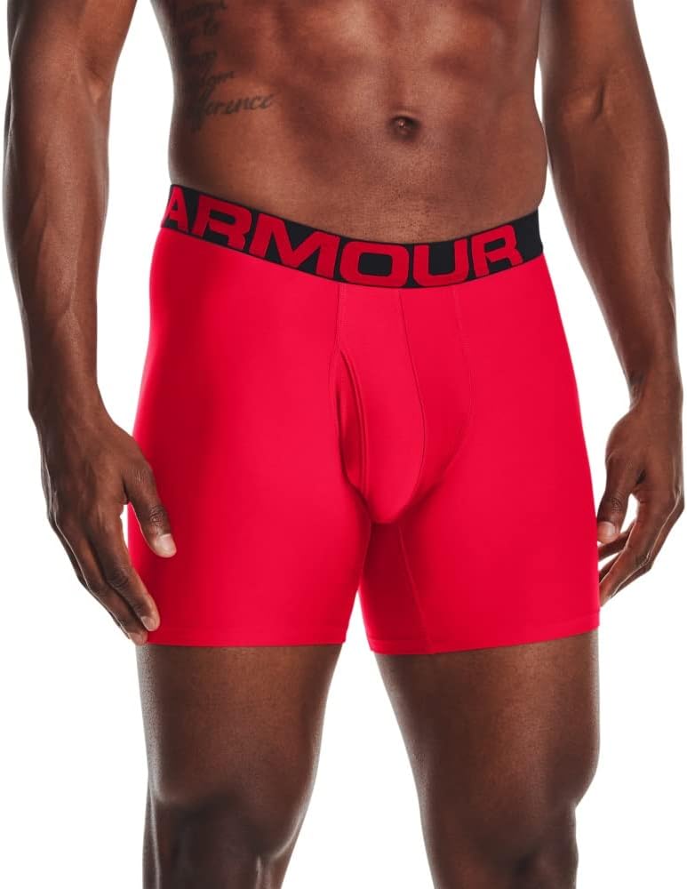 Under Armour мужские боксеры Multi-Pack Standard Tech, длина по внутреннему шву 6", комфорт на весь день и ультрамягкие, Red (600)/Black
Under Armour мужские боксеры Multi-Pack Standard Tech, длина по внутреннему шву 6", комфорт на весь день и ультрамягкие, Red (600)/Black