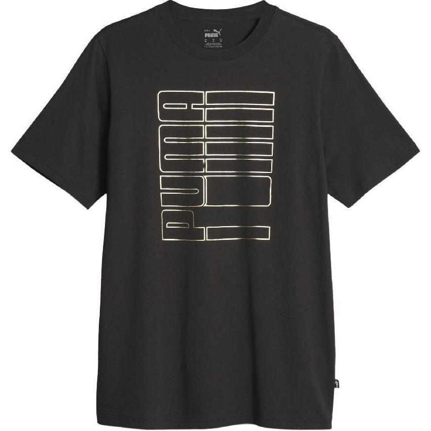 Футболка мужская черная Puma, черный 
Футболка мужская черная Puma, черный