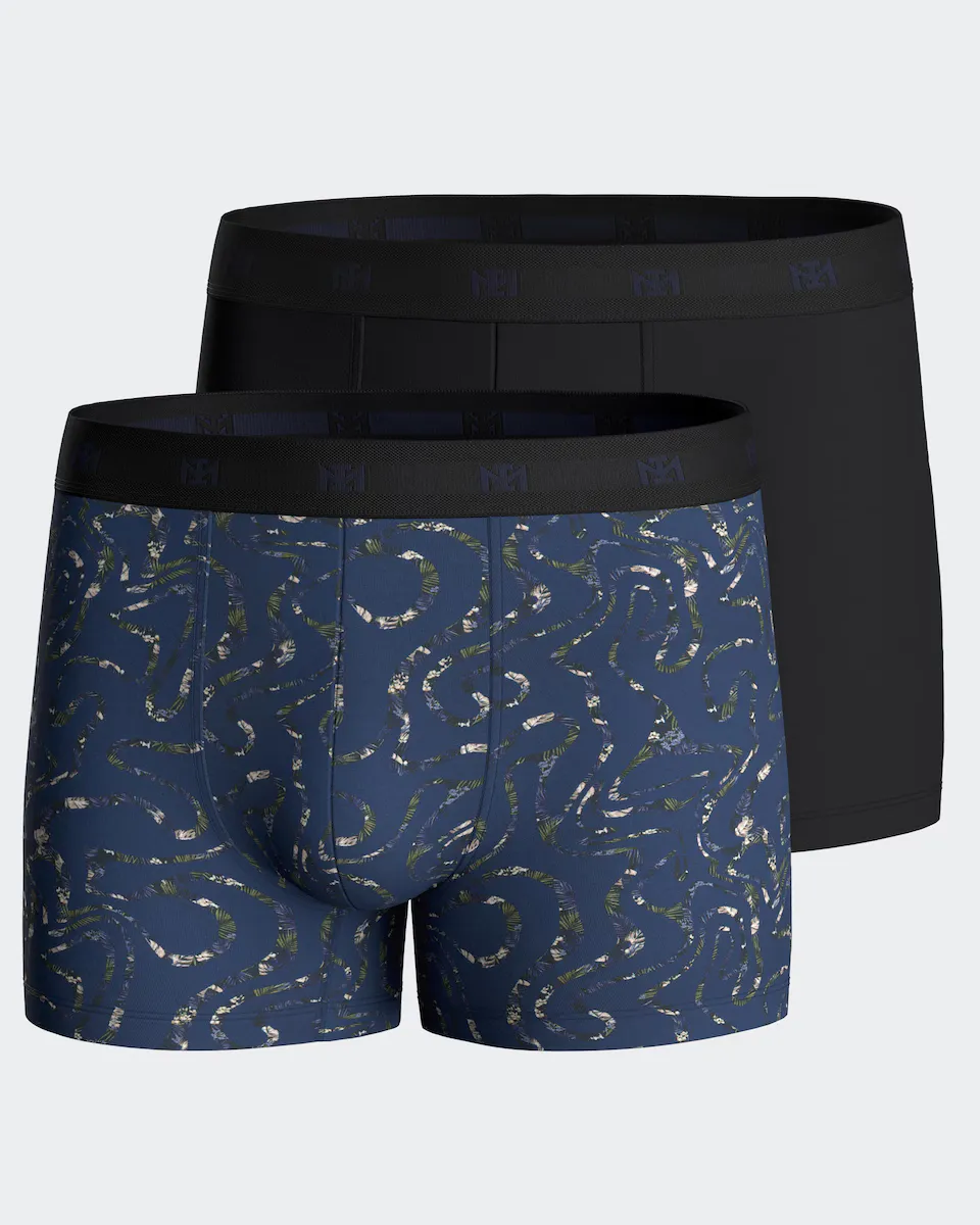 Пак из двух мужских хлопковых боксеров в синих цветах Impetus, синий
Пак из двух мужских хлопковых боксеров в синих цветах Impetus, синий