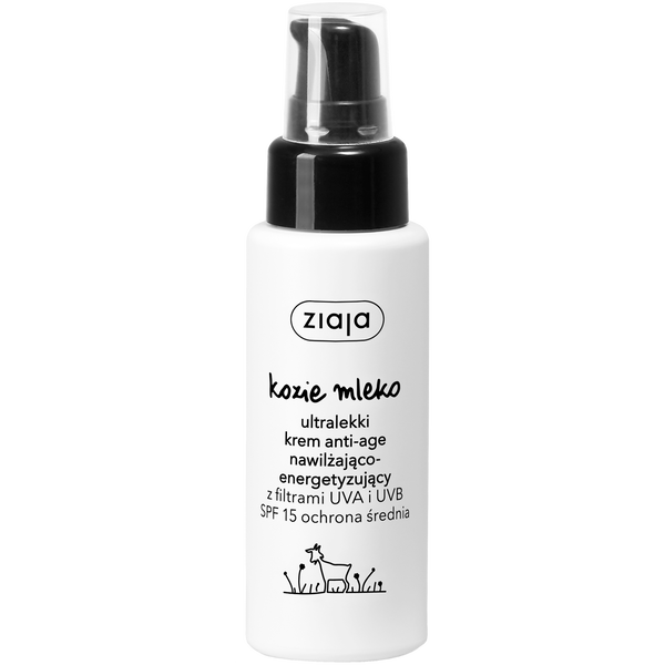 Ультралегкий крем для лица с spf15, 50 мл Ziaja Kozie mleko
Ультралегкий крем для лица с spf15, 50 мл Ziaja Kozie mleko