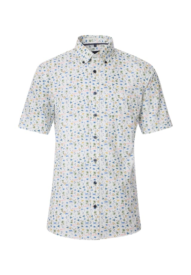 Повседневная рубашка с коротким рукавом и принтом удобная посадка Casamoda, синий
Повседневная рубашка с коротким рукавом и принтом удобная посадка Casamoda, синий