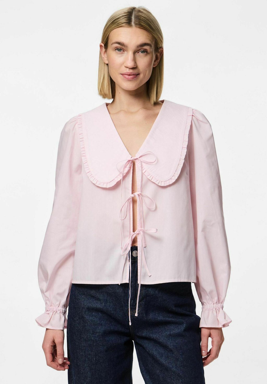 Блузка на пуговицах Pieces, розовый
Блузка на пуговицах Pieces, розовый