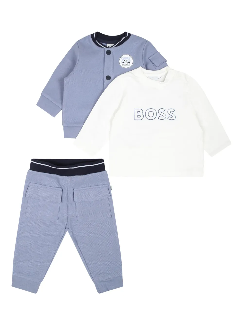 Спортивный костюм с логотипом BOSS Kidswear, синий
Спортивный костюм с логотипом BOSS Kidswear, синий