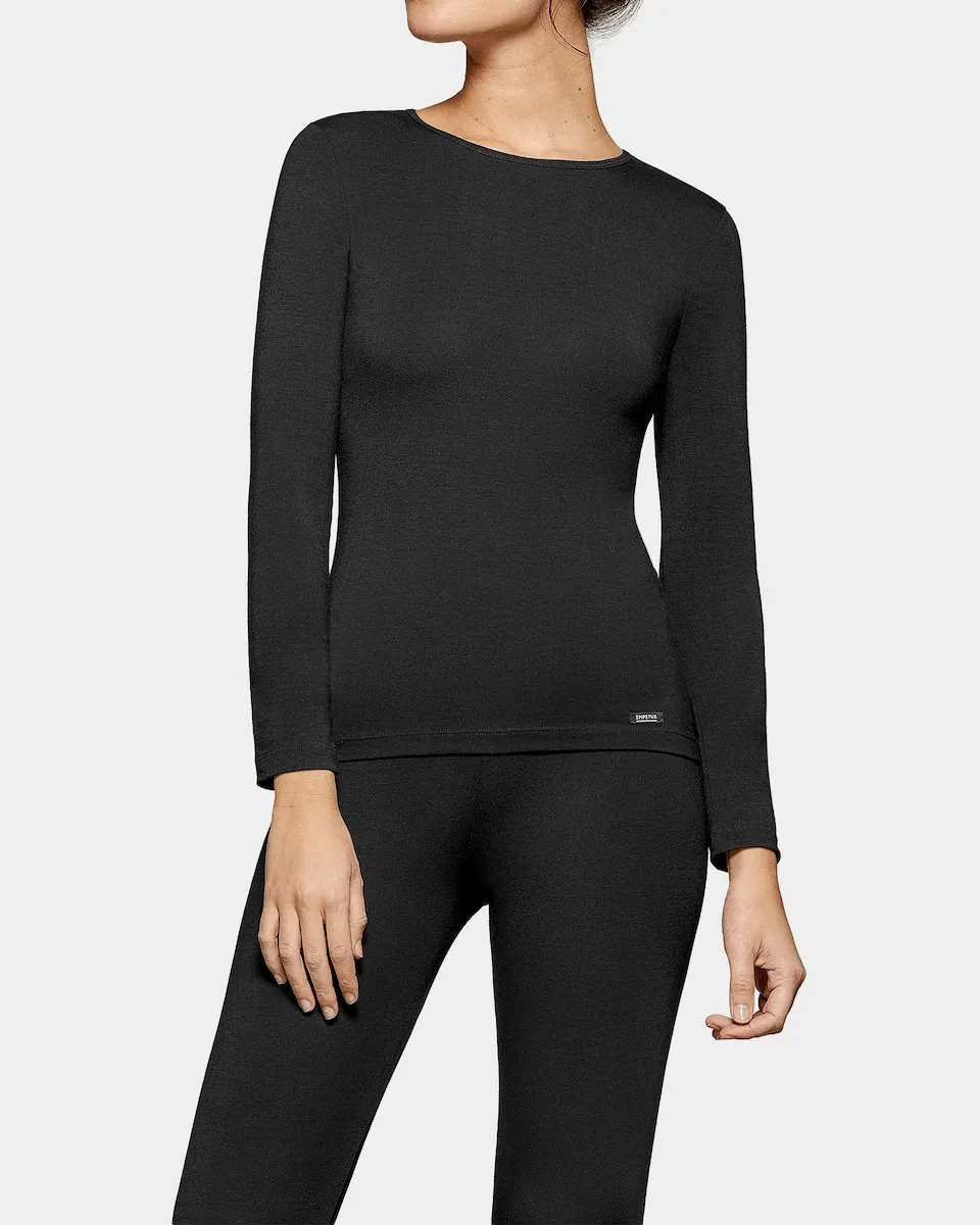Терморегулирующая женская футболка с длинным рукавом и круглым вырезом Impetus, черный
Терморегулирующая женская футболка с длинным рукавом и круглым вырезом Impetus, черный