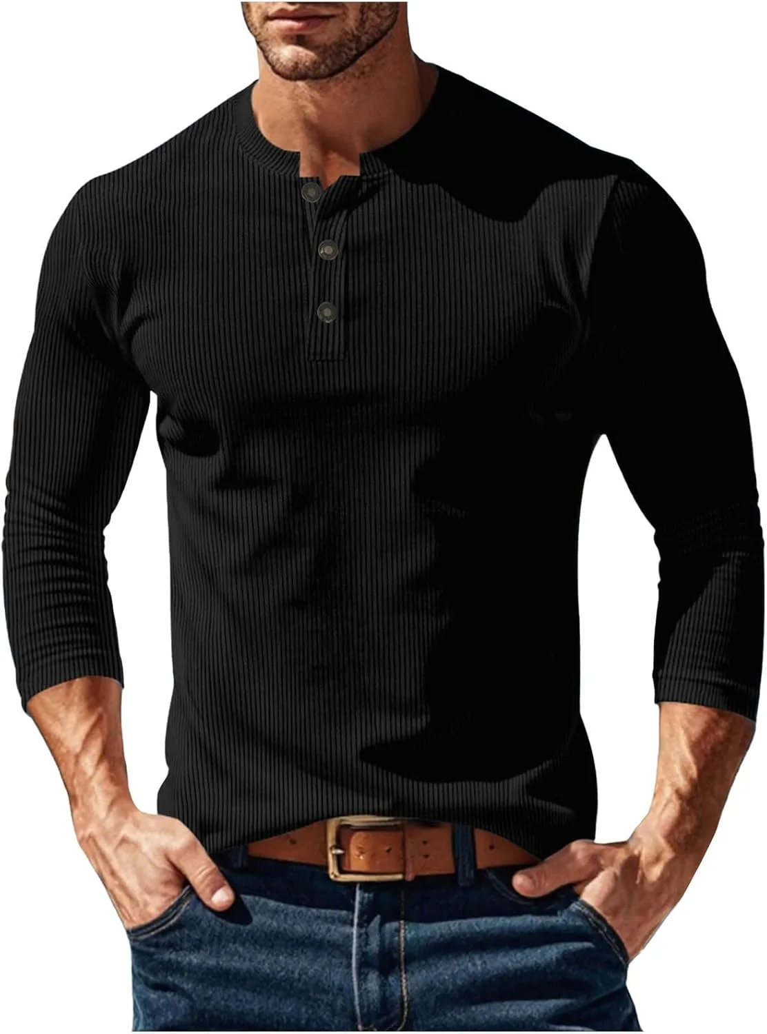 Мужская футболка-хенли с длинным рукавом Muscle Fit Xiaojmake
Мужская футболка-хенли с длинным рукавом Muscle Fit Xiaojmake