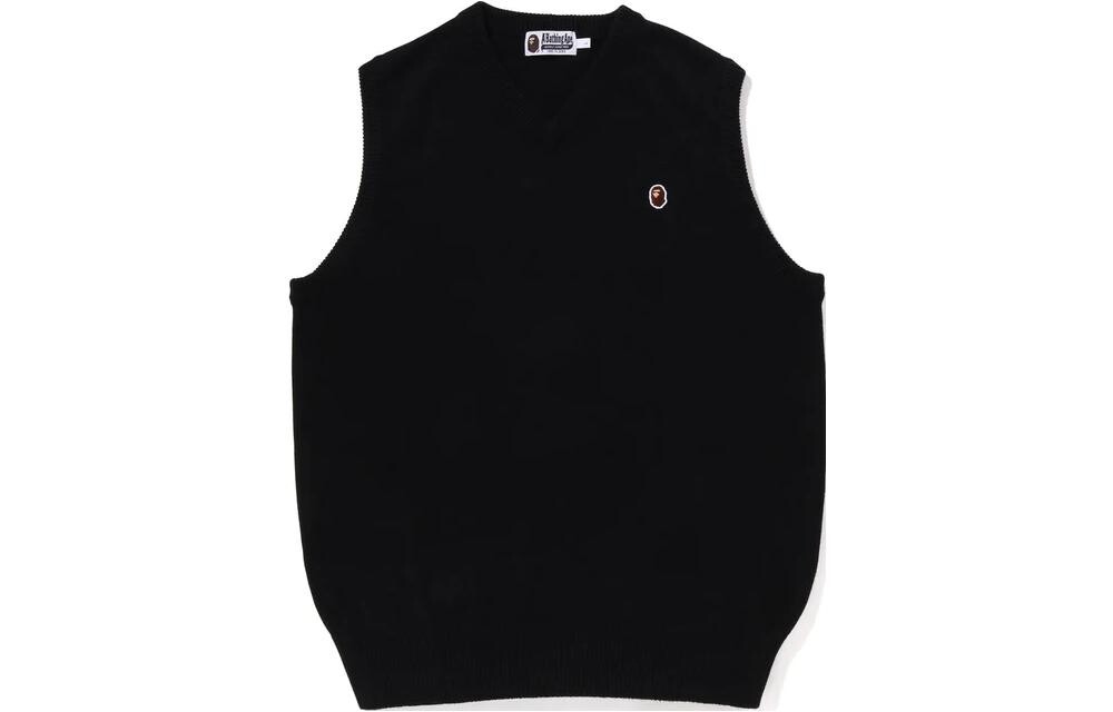 Жилет BAPE Ape Head One Point Knit A Bathing Ape, серый 
Жилет BAPE Ape Head One Point Knit A Bathing Ape, серый