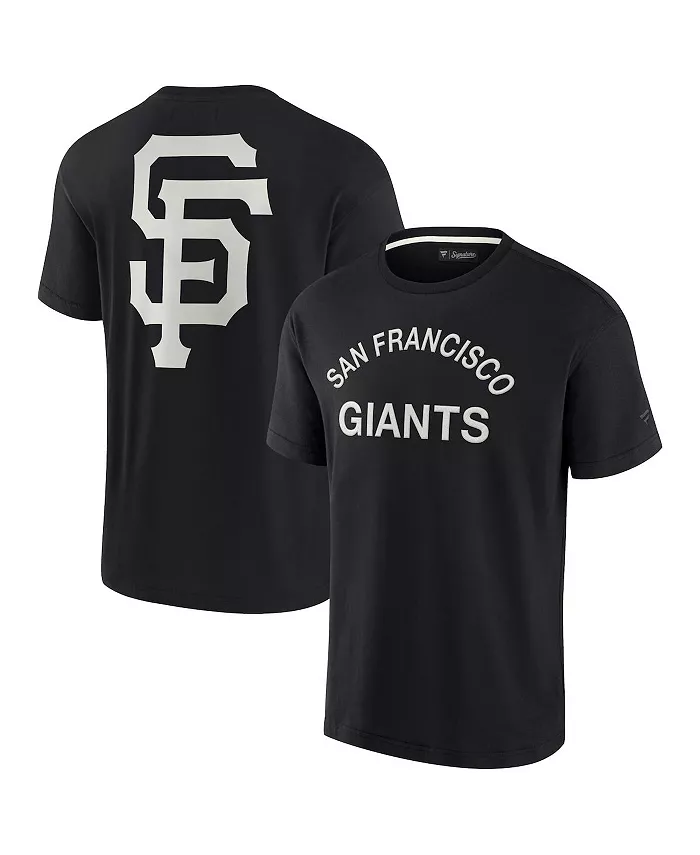 Мужская и женская черная футболка с коротким рукавом San Francisco Giants Super Soft Fanatics Signature
Мужская и женская черная футболка с коротким рукавом San Francisco Giants Super Soft Fanatics Signature