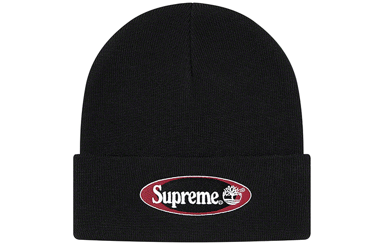Supreme Тимберленд Шапка, Black Red Logo 
Supreme Тимберленд Шапка, Black Red Logo