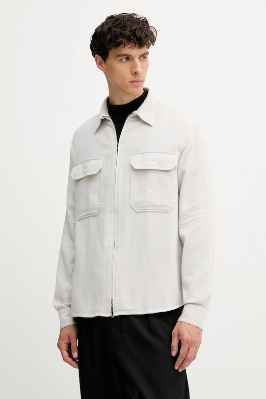 Хлопковая рубашка Armani Exchange, бежевый
Хлопковая рубашка Armani Exchange, бежевый