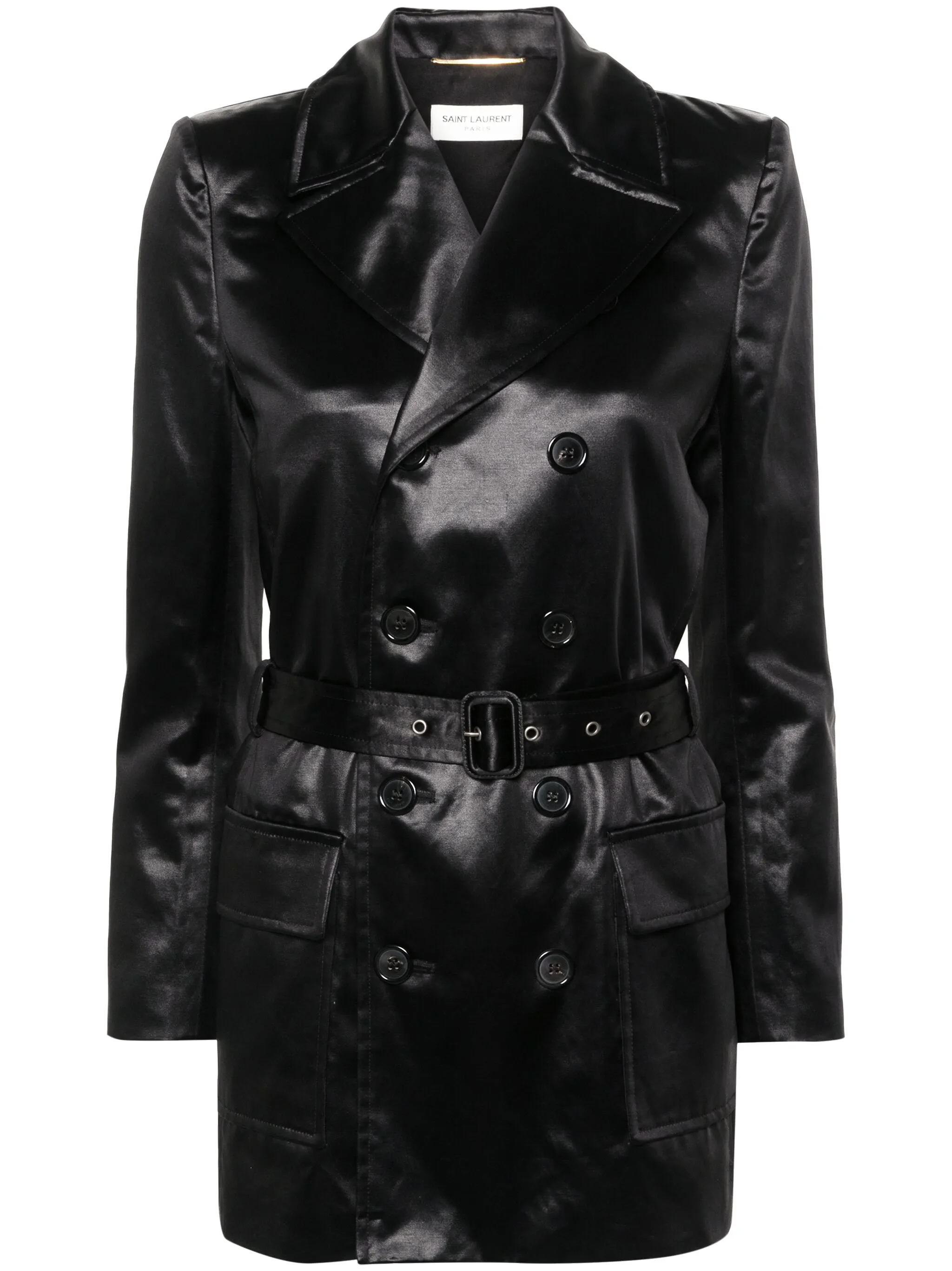 Двубортный пиджак Saharienne Saint Laurent, черный
Двубортный пиджак Saharienne Saint Laurent, черный