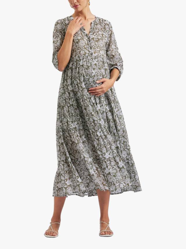 Многоярусное платье для беременных с цветочным узором ezra Ripe, цвет Olive/White
Многоярусное платье для беременных с цветочным узором ezra Ripe, цвет Olive/White