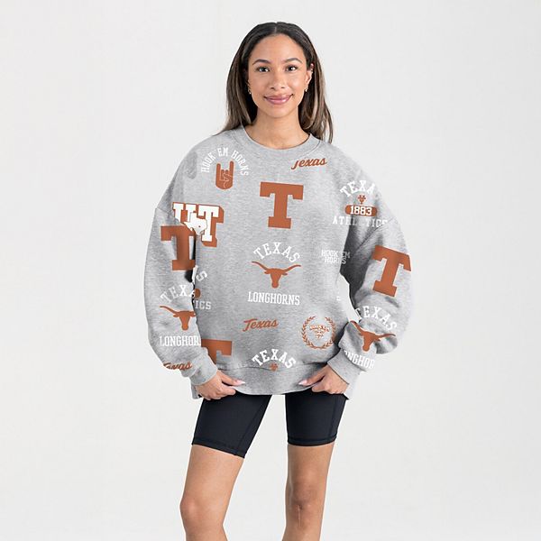 Женский серый свитшот Texas Longhorns always on repeat Gameday Couture
Женский серый свитшот Texas Longhorns always on repeat Gameday Couture