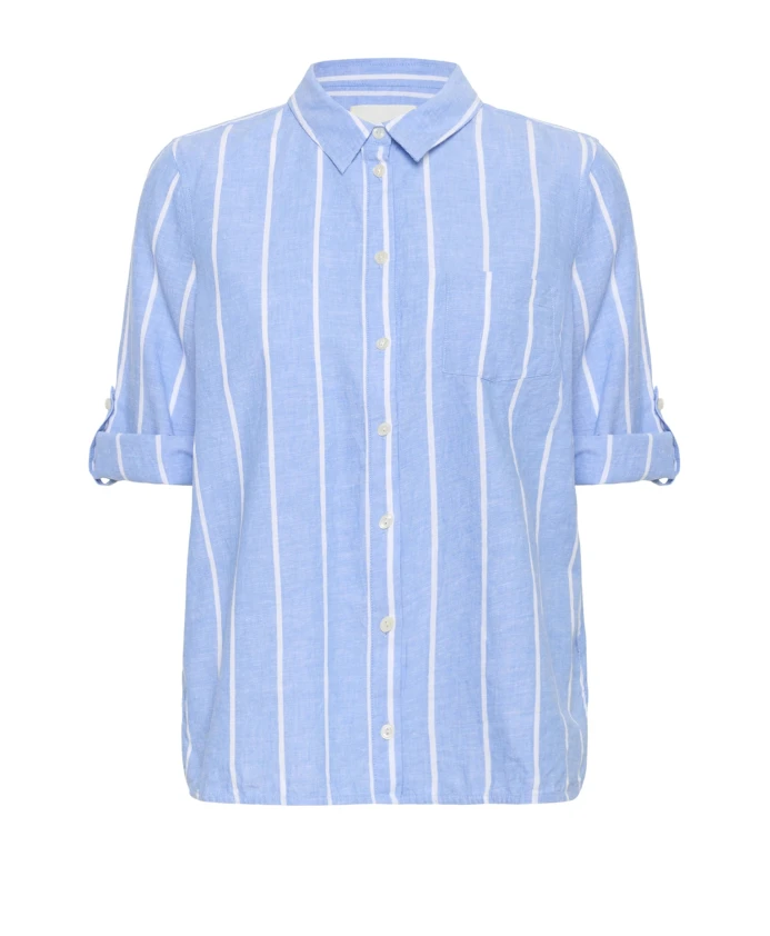 Рубашка-Блузка в сине-белую полоску Part Two, синий
Рубашка-Блузка в сине-белую полоску Part Two, синий