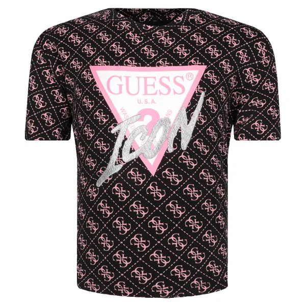 Укороченная футболка Guess, черный
Укороченная футболка Guess, черный