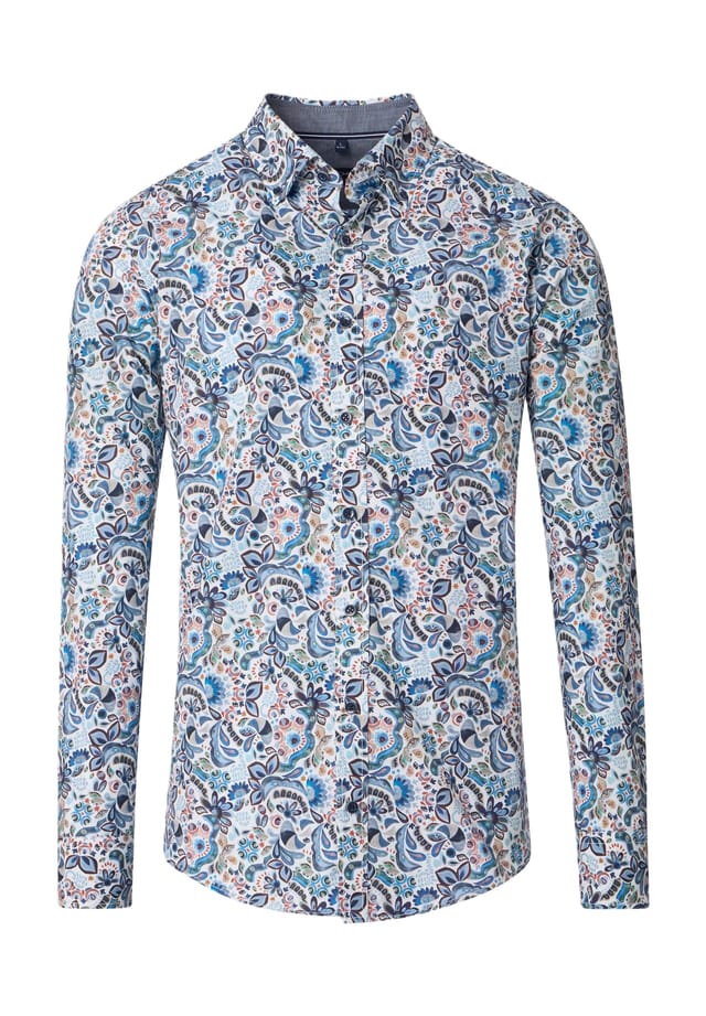 Повседневная рубашка удобного кроя с длинным рукавом и воротником на пуговицах Casamoda, синий
Повседневная рубашка удобного кроя с длинным рукавом и воротником на пуговицах Casamoda, синий