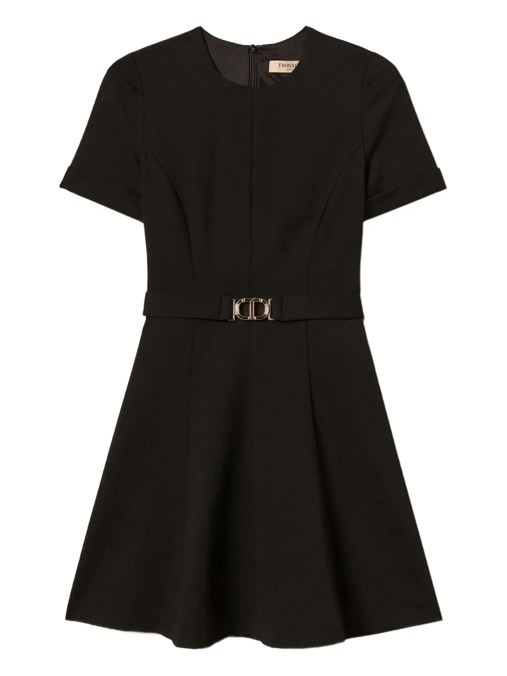 Овальное платье с Т-образной пряжкой TWINSET, черный
Овальное платье с Т-образной пряжкой TWINSET, черный