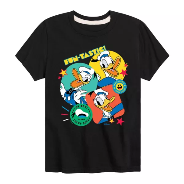 Футболка с рисунком счастливой утки Микки Мауса и его друзей Дональда Дака для мальчиков 8-20 лет Disney, черный
Футболка с рисунком счастливой утки Микки Мауса и его друзей Дональда Дака для мальчиков 8-20 лет Disney, черный