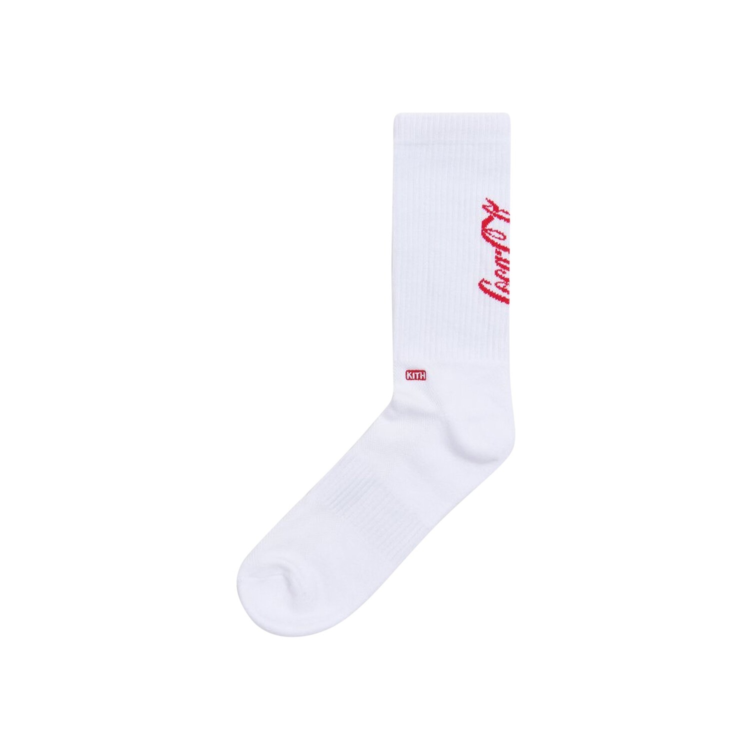 Носки с классическим логотипом Kith x Coca-Cola, цвет Белый 
Носки с классическим логотипом Kith x Coca-Cola, цвет Белый