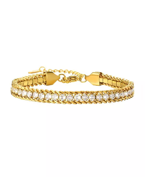 Браслет-Цепочка Amelia Sparkle Stack с регулируемым кубическим цирконием Hollywood Sensation, gold
Браслет-Цепочка Amelia Sparkle Stack с регулируемым кубическим цирконием Hollywood Sensation, gold