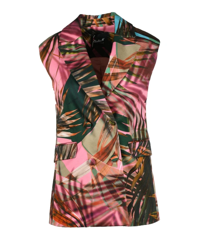Жилет без рукавов из смесовой хлопковой ткани Giulia N Couture, мультиколор
Жилет без рукавов из смесовой хлопковой ткани Giulia N Couture, мультиколор