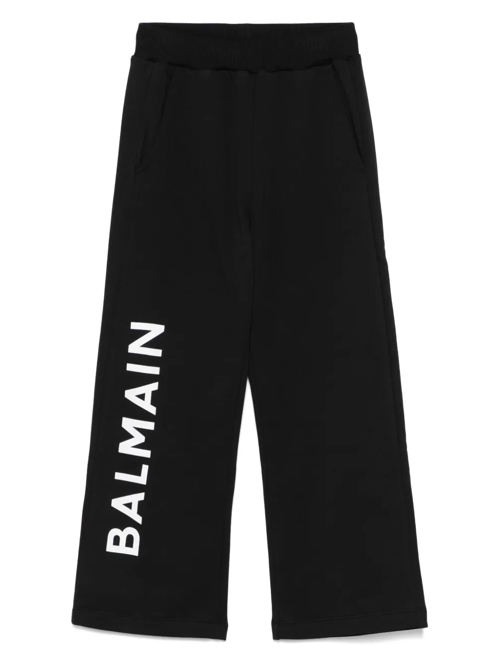 Спортивные брюки с логотипом Balmain Kids, черный 
Спортивные брюки с логотипом Balmain Kids, черный