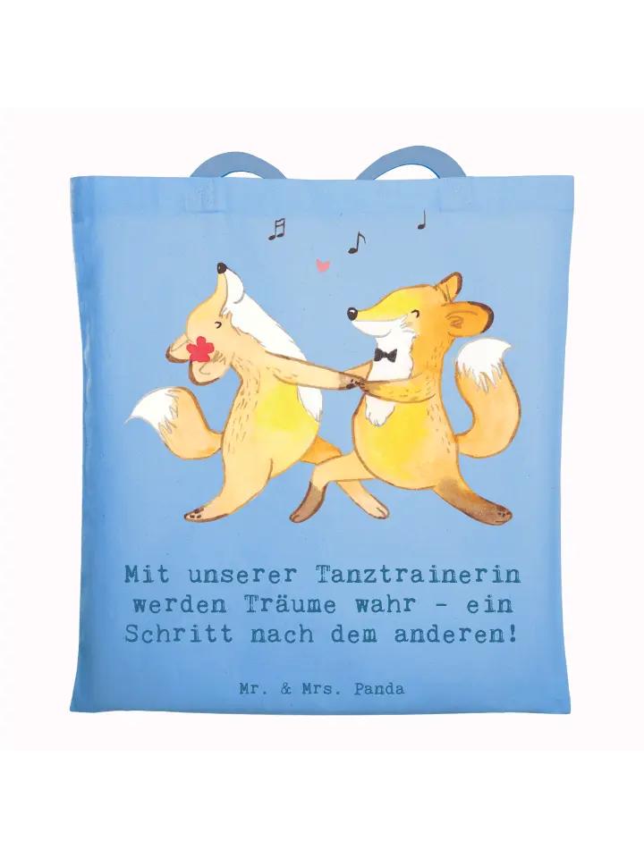 Сумка для переноски Mr & Mrs Panda Tanzen Trainerin, небесно-синий
Сумка для переноски Mr & Mrs Panda Tanzen Trainerin, небесно-синий