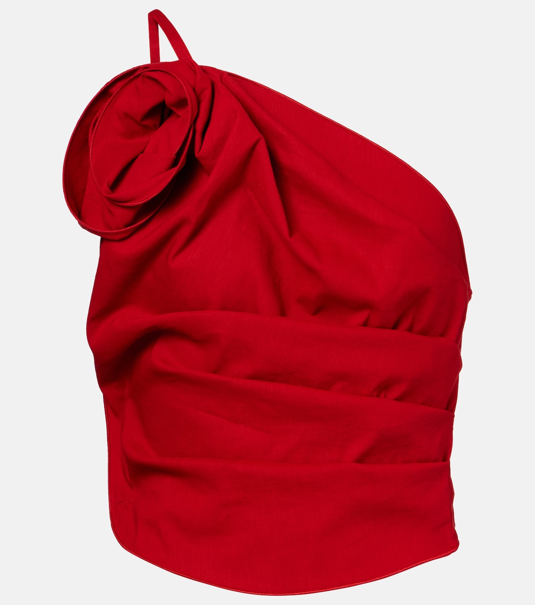 Топ на одно плечо с цветочной аппликацией Magda Butrym, красный
Топ на одно плечо с цветочной аппликацией Magda Butrym, красный