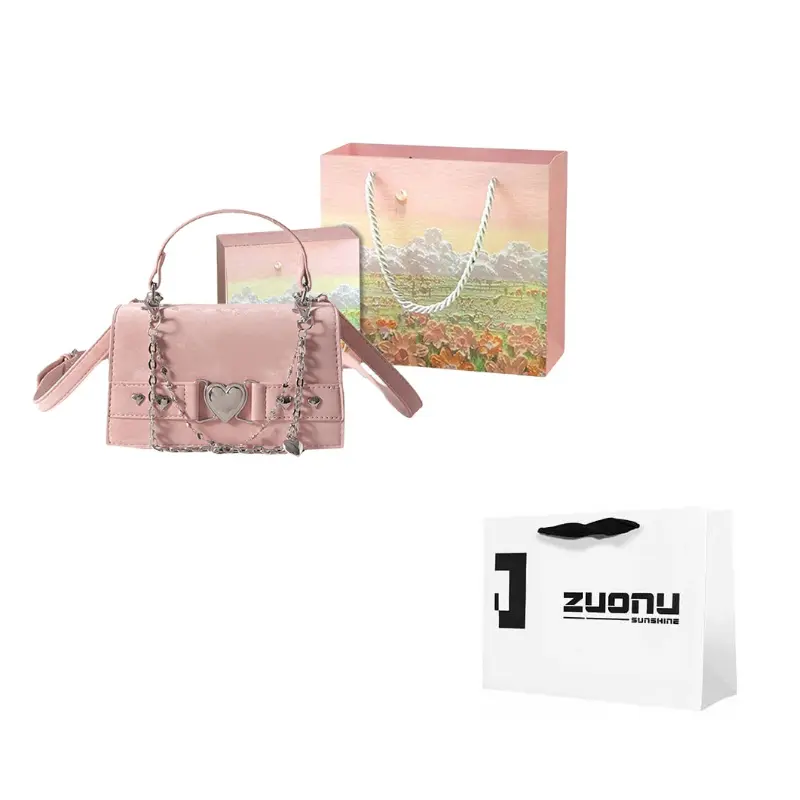 ZUONU Цепная сумка через плечо, Pink+Box
ZUONU Цепная сумка через плечо, Pink+Box