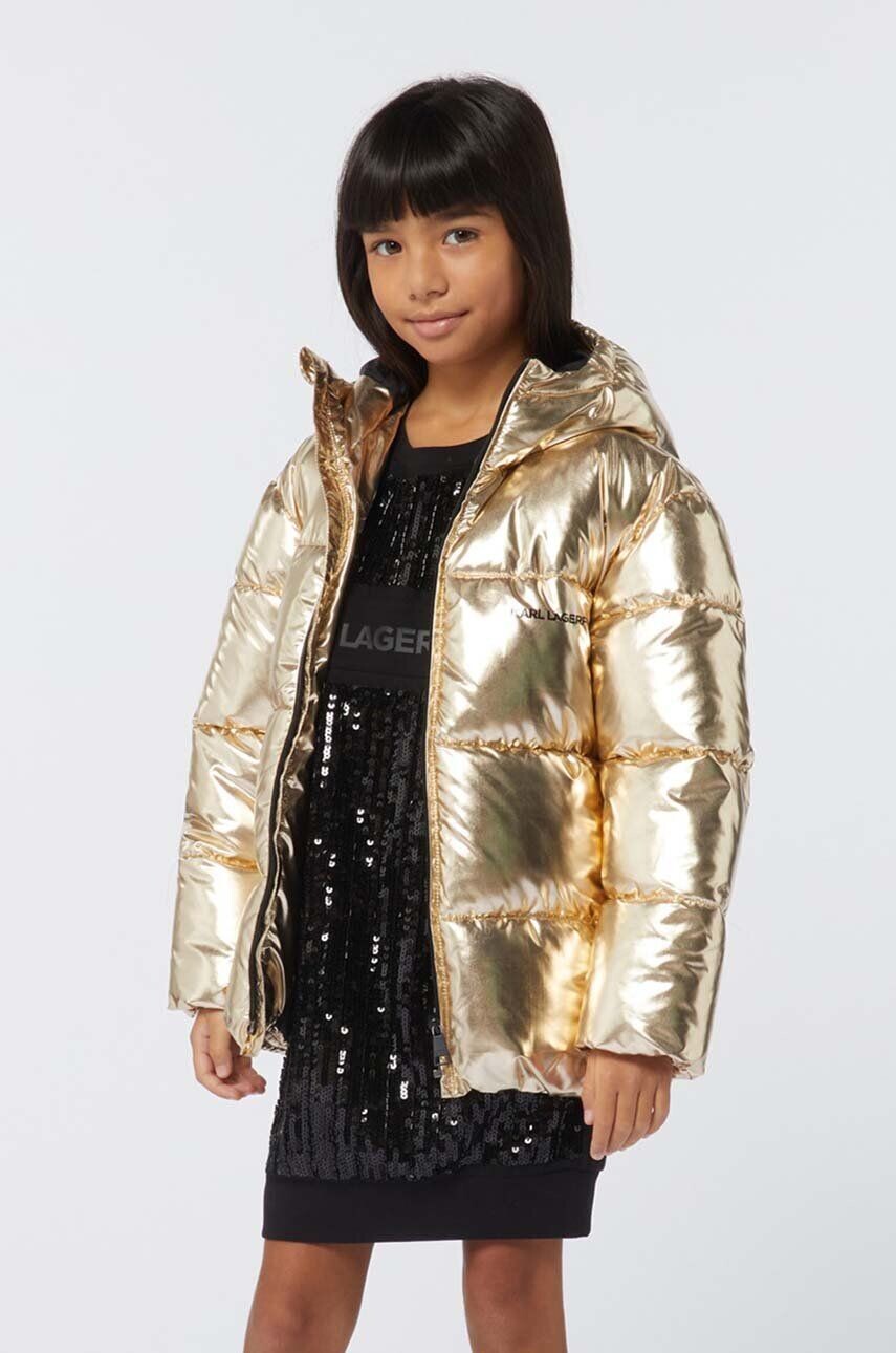 Детская куртка Карла Лагерфельда Karl Lagerfeld, золотой
Детская куртка Карла Лагерфельда Karl Lagerfeld, золотой