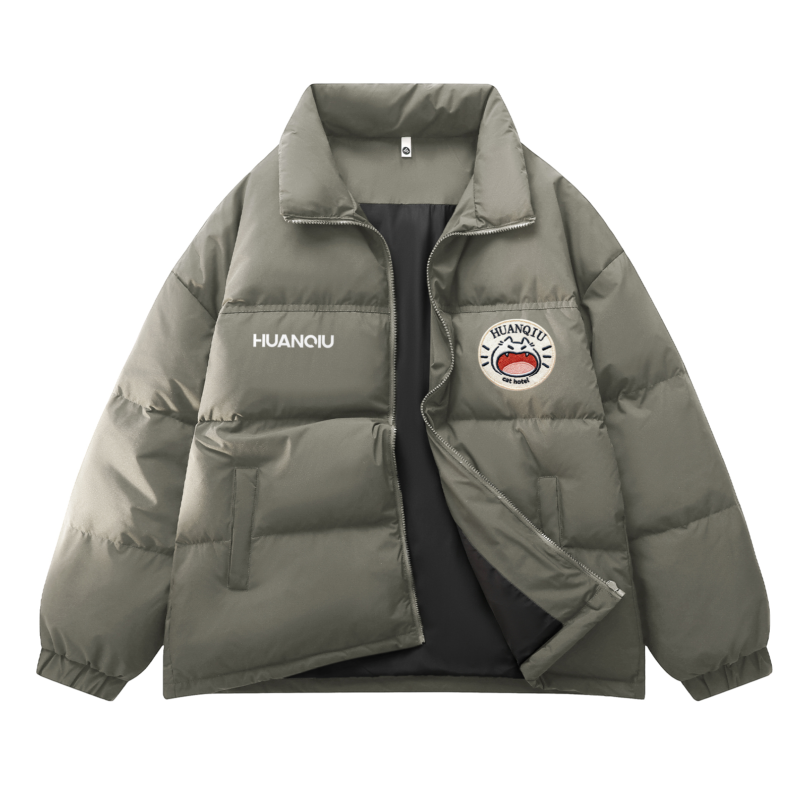 Пуховик Unisex с воротником стойкой утепленный HUANQIU, серый зеленый
Пуховик Unisex с воротником стойкой утепленный HUANQIU, серый зеленый