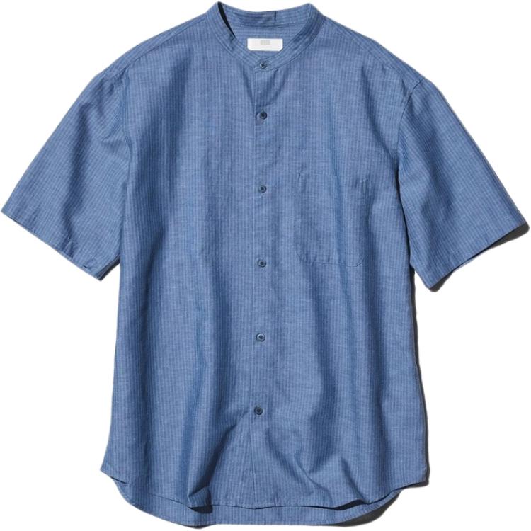 UNIQLO SS26 Рубашка мужская синяя с отложным воротником умеренная
UNIQLO SS26 Рубашка мужская синяя с отложным воротником умеренная