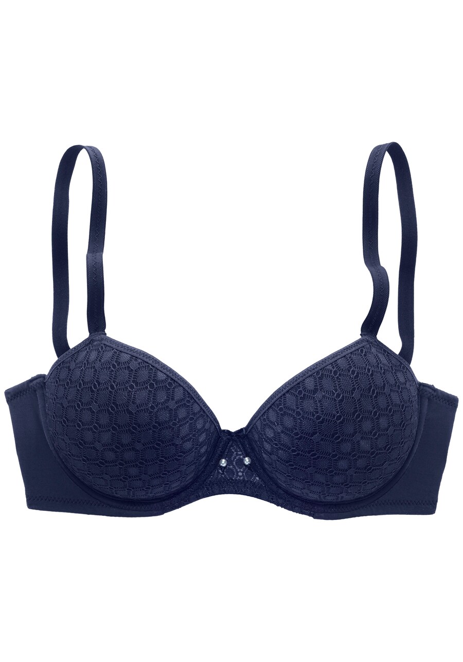 Бюстгальтер-балконет LASCANA, темно-синий
Бюстгальтер-балконет LASCANA, темно-синий