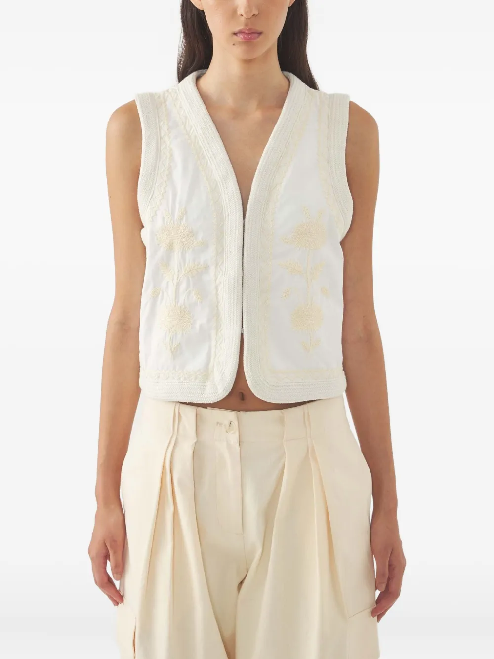 Вышитый жилет без рукавов Antik Batik, белый
Вышитый жилет без рукавов Antik Batik, белый