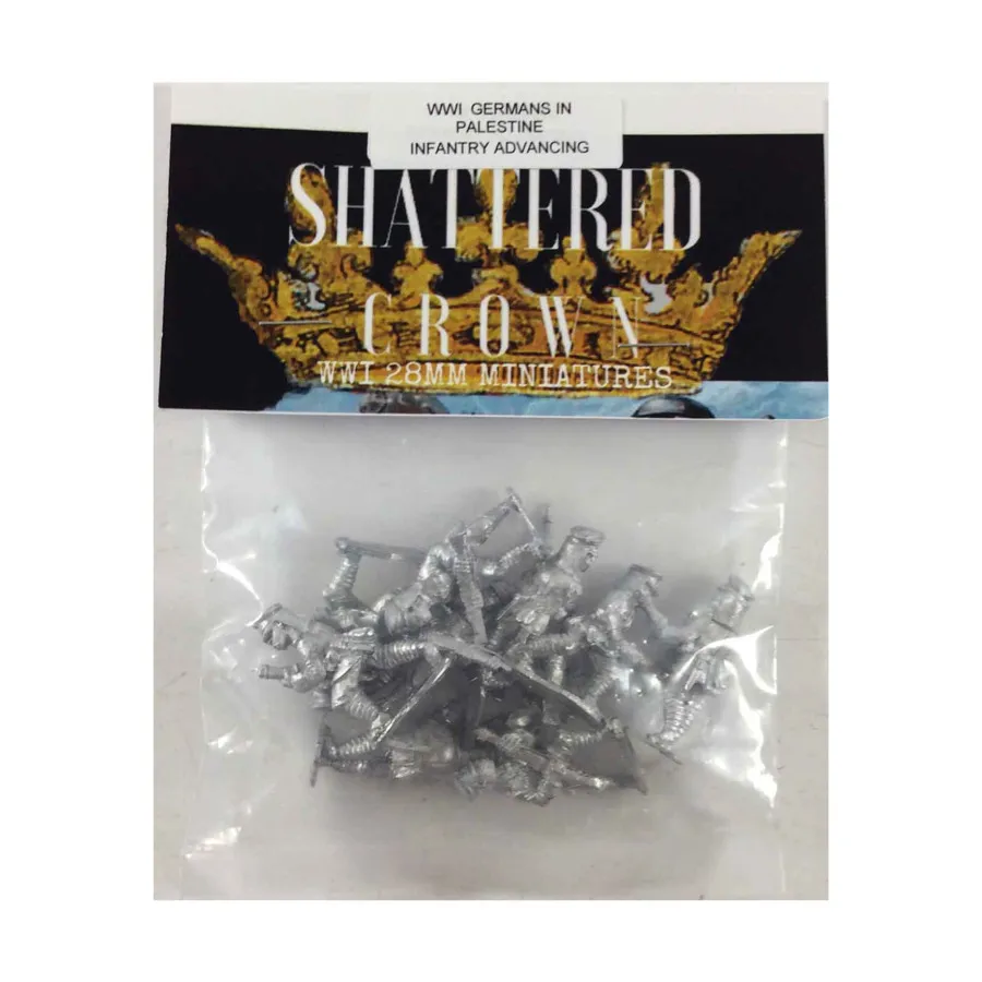 GP Пехота наступает, WWI Shattered Crown Miniatures - Germans in Palestine (28mm)
GP Пехота наступает, WWI Shattered Crown Miniatures - Germans in Palestine (28mm)