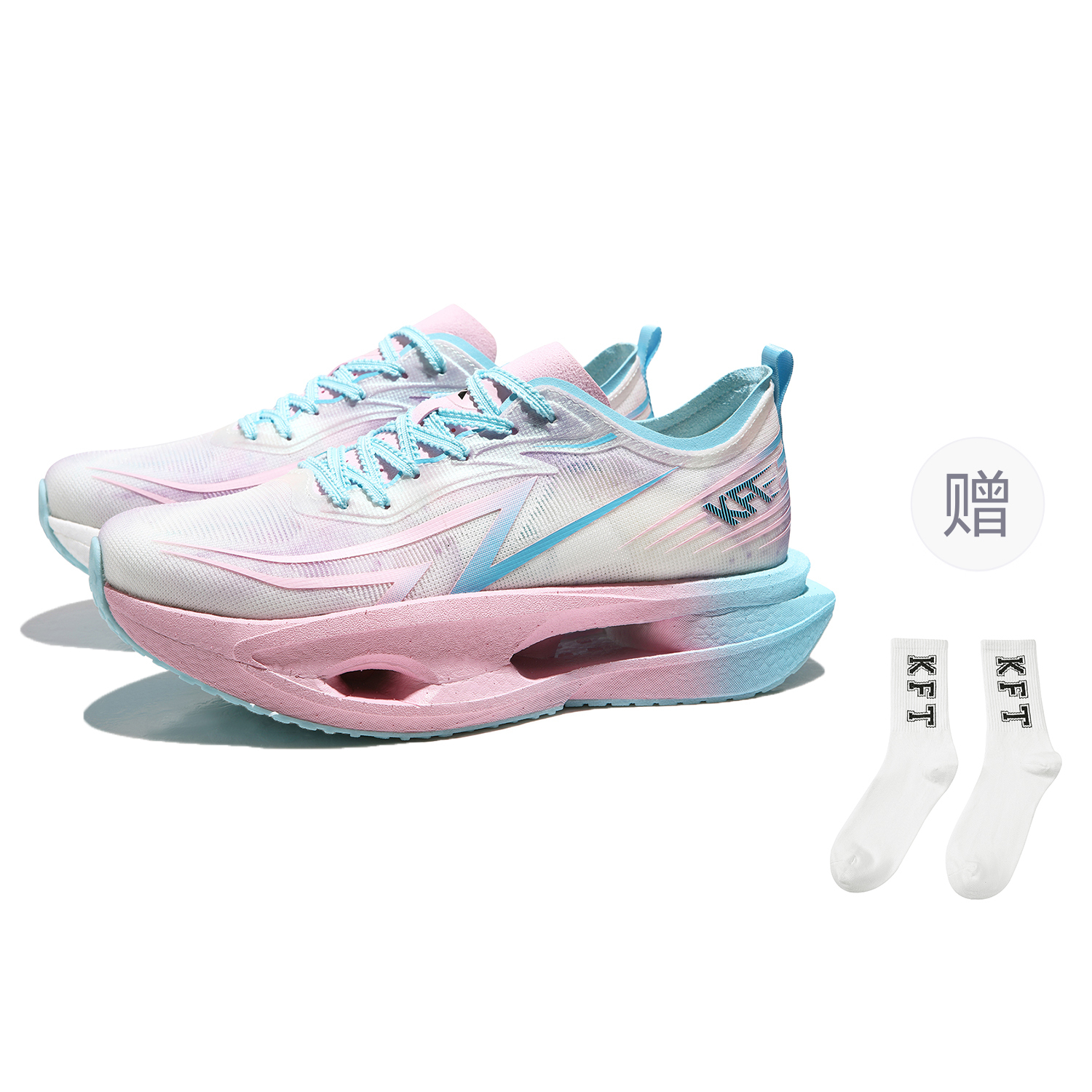 KFT Скользоустойчивые, износостойкие, дышащие, поддерживающие, легкие, амортизирующие низкие кроссовки для бега унисекс Glacier Blue Pink (в комплекте 1 пара спортивных гольф)
KFT Скользоустойчивые, износостойкие, дышащие, поддерживающие, легкие, амортизирующие низкие кроссовки для бега унисекс Glacier Blue Pink (в комплекте 1 пара спортивных гольф)