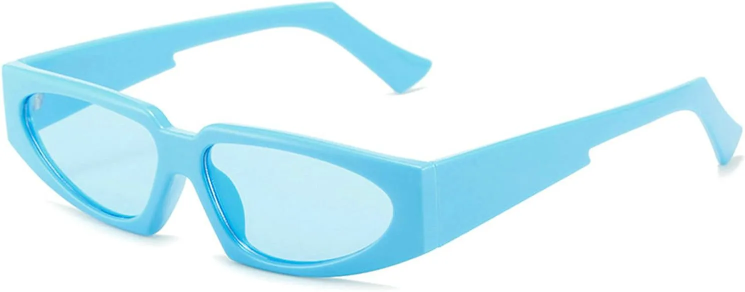 Солнцезащитные очки в стиле хип-хоп/диско, яркие цвета, винтажный ретро-стиль, треугольная узкая оправа, простые солнцезащитные очки для мужчин и женщин COTIA, Blue
Солнцезащитные очки в стиле хип-хоп/диско, яркие цвета, винтажный ретро-стиль, треугольная узкая оправа, простые солнцезащитные очки для мужчин и женщин COTIA, Blue