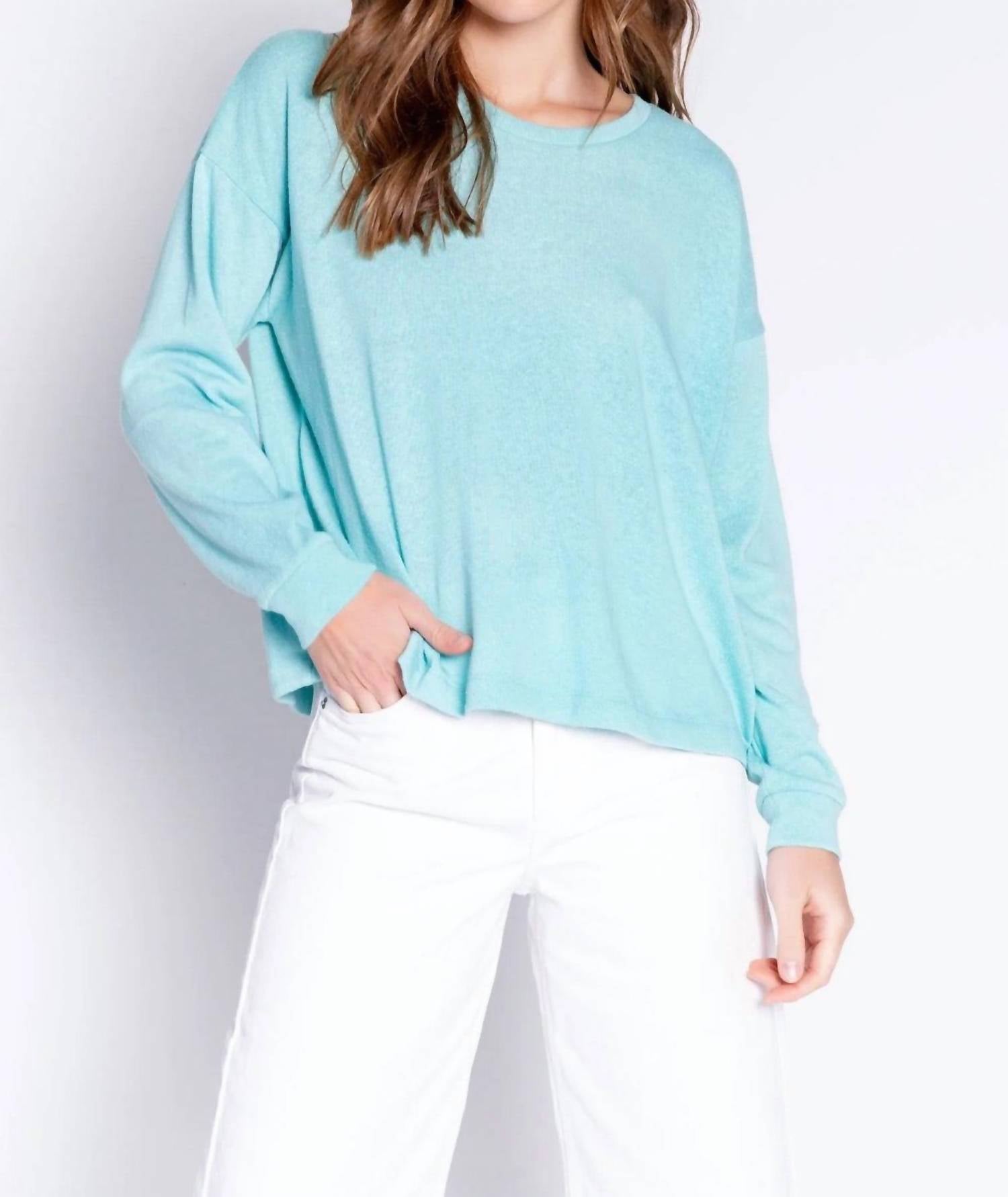 Ночной и дневной лонгслив для отдыха в цвете морской волны PJ Salvage, Sea Spray
Ночной и дневной лонгслив для отдыха в цвете морской волны PJ Salvage, Sea Spray