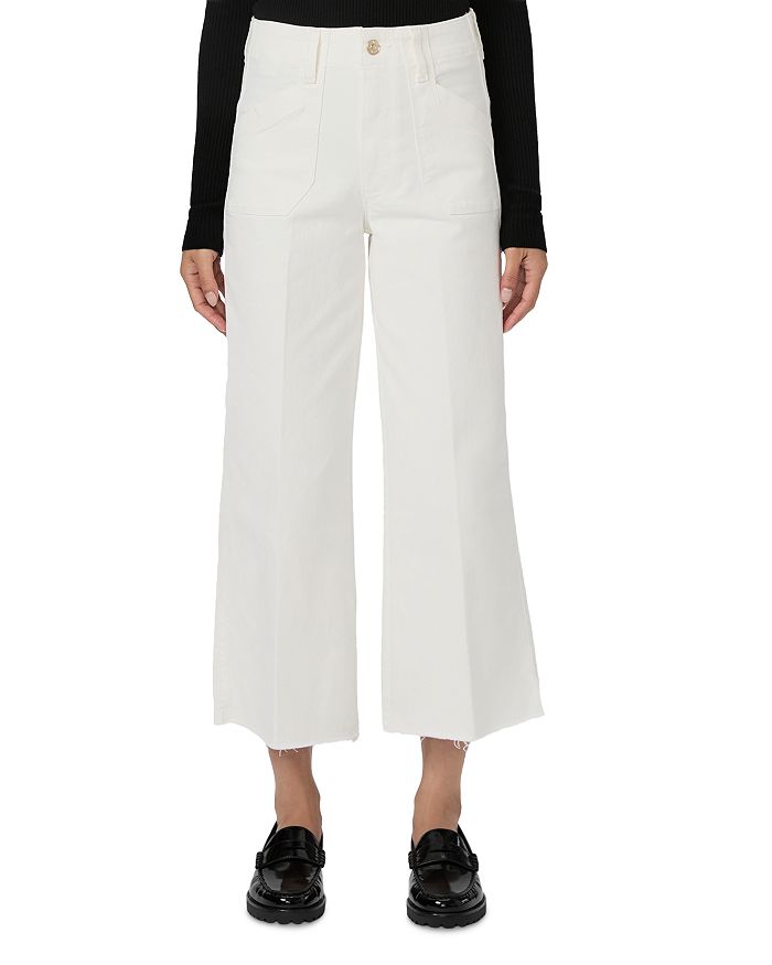 Джинсы Petites Anessa High Rise Wide Leg в тональном цвете Ecru PAIGE, белый 
Джинсы Petites Anessa High Rise Wide Leg в тональном цвете Ecru PAIGE, белый