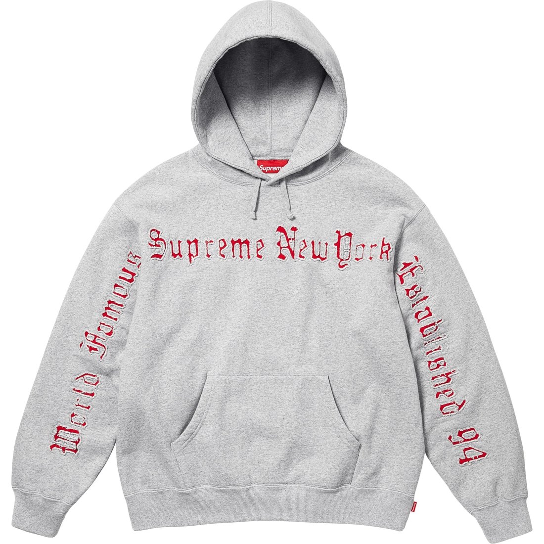 Худи с контрастными вырезами Supreme, серый/серый
Худи с контрастными вырезами Supreme, серый/серый