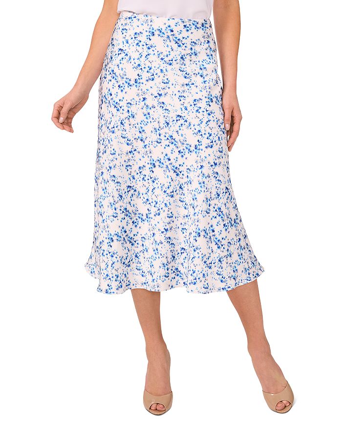 Юбка миди по косой CeCe, синий 
Юбка миди по косой CeCe, синий