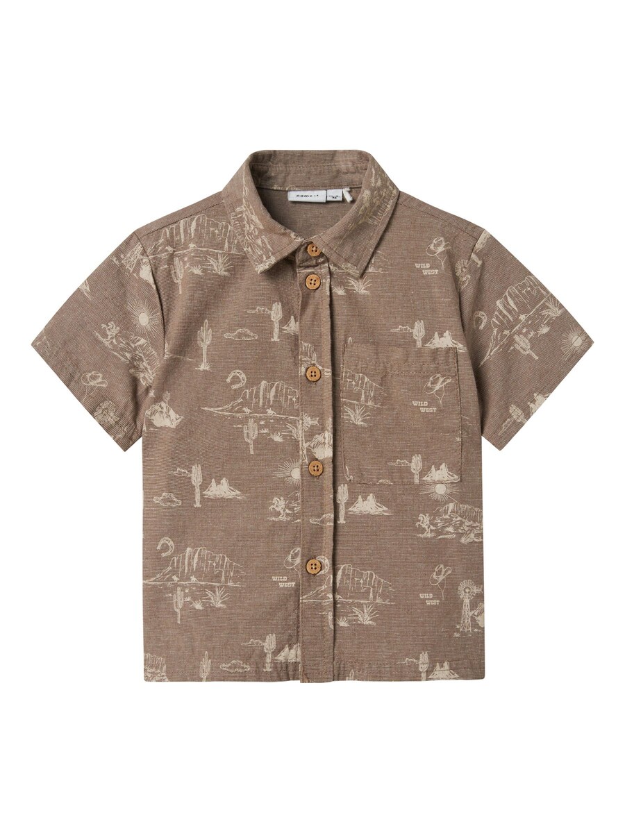 Рубашка на пуговицах классического кроя NAME IT, коричневый
Рубашка на пуговицах классического кроя NAME IT, коричневый