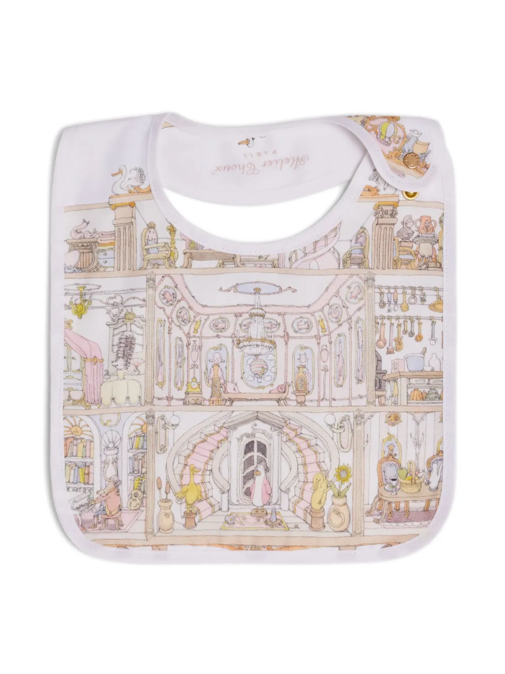 Нагрудник Dollhouse с графичным принтом Atelier Choux, белый
Нагрудник Dollhouse с графичным принтом Atelier Choux, белый