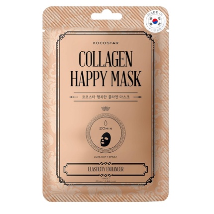 Collagen Happy Mask Питательная корейская маска для лица для женщин Kocostar
Collagen Happy Mask Питательная корейская маска для лица для женщин Kocostar