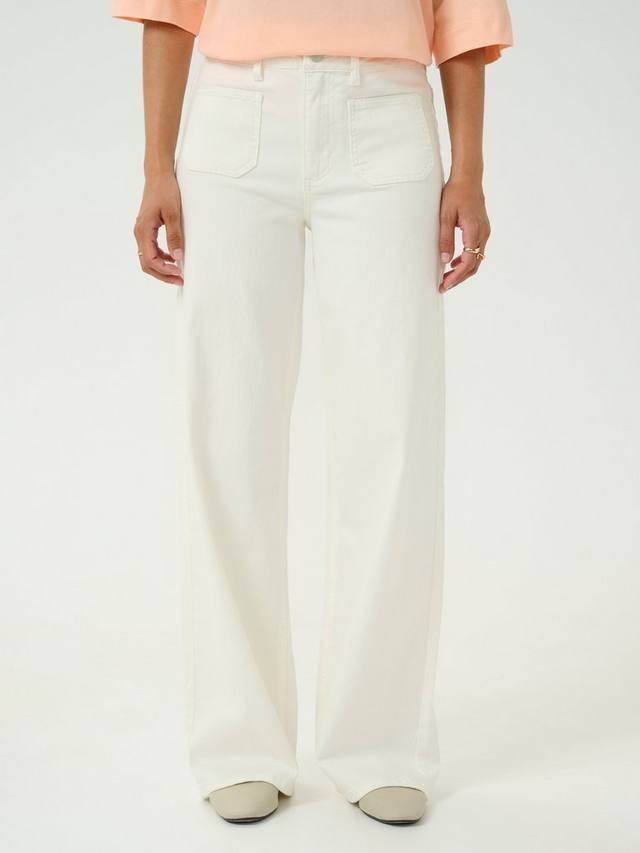 Хлопковые джинсы-клёш KA Karla из твила KAFFE, White
Хлопковые джинсы-клёш KA Karla из твила KAFFE, White