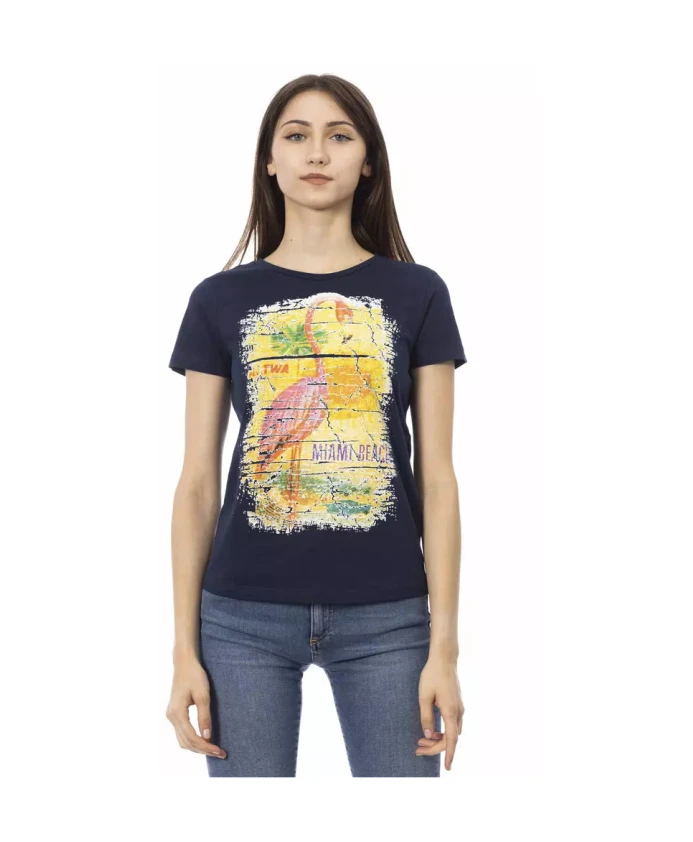 Стильная футболка с короткими рукавами и круглым вырезом в стиле экшн. Trussardi, синий
Стильная футболка с короткими рукавами и круглым вырезом в стиле экшн. Trussardi, синий