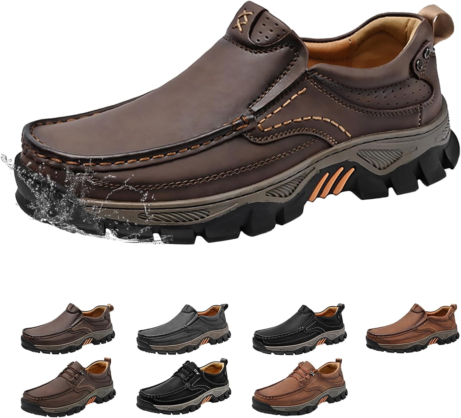 Мужские слипоны лоферы из кожи, водонепроницаемые, с очень широкой колодкой, легкие, повседневные, для ходьбы, дышащие, с нескользящей подошвой, удобные кроссовки Generic, темно-коричневый
Мужские слипоны лоферы из кожи, водонепроницаемые, с очень широкой колодкой, легкие, повседневные, для ходьбы, дышащие, с нескользящей подошвой, удобные кроссовки Generic, темно-коричневый