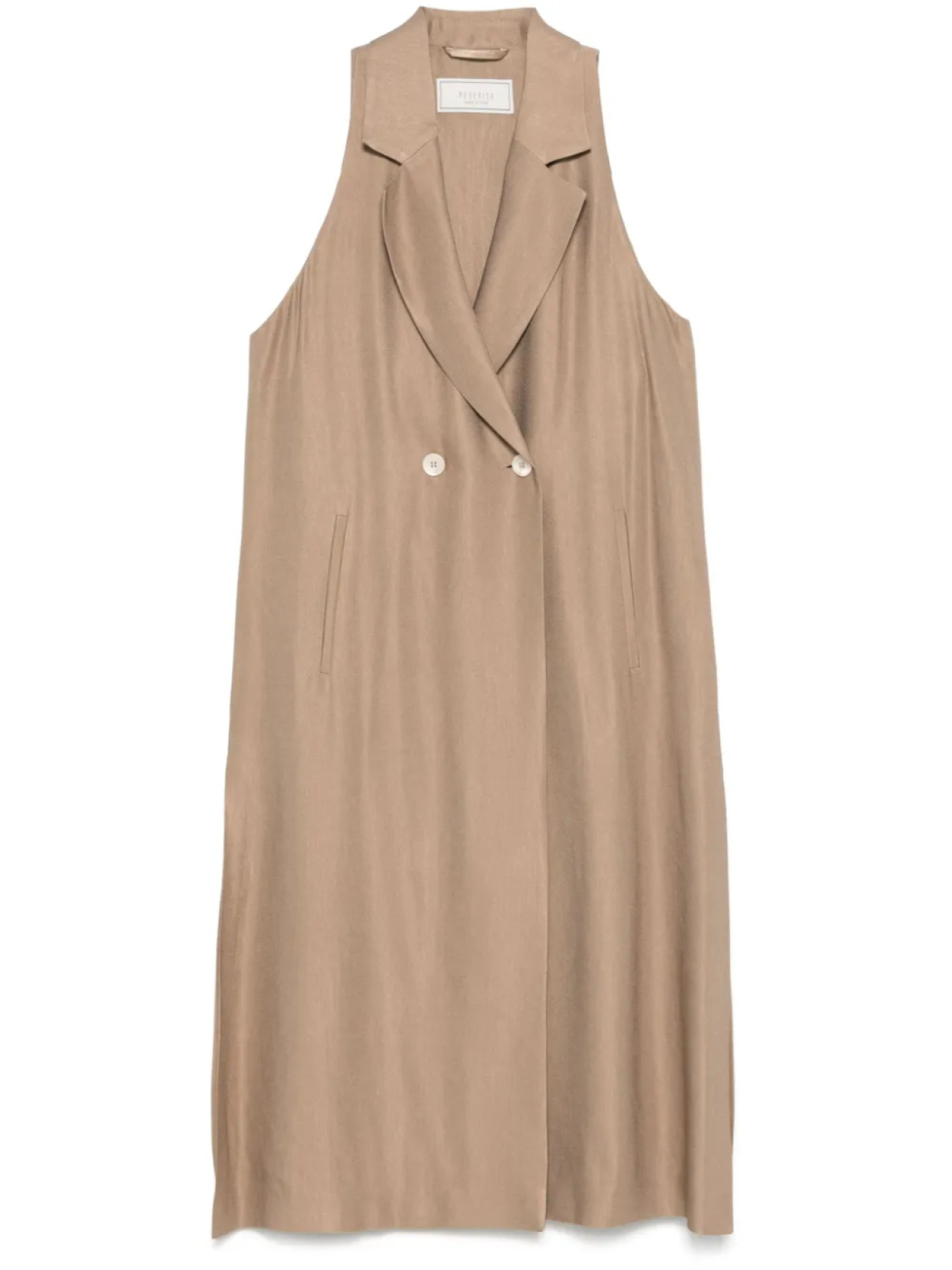 Жилет Peserico с зазубренными лацканами, коричневый
Жилет Peserico с зазубренными лацканами, коричневый