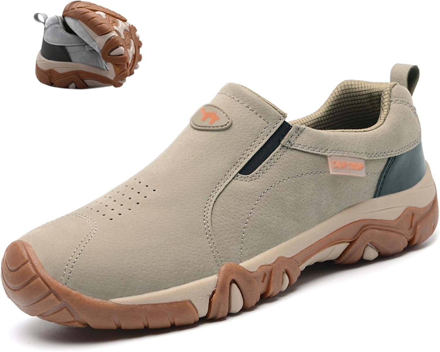 Мужские кожаные ортопедические слипоны-лоферы, повседневные, с противоскользящей подошвой, на платформе, для прогулок на улице, с поддержкой свода стопы, легкие дышащие обувь и активного отдыха Ptnoka, хаки
Мужские кожаные ортопедические слипоны-лоферы, повседневные, с противоскользящей подошвой, на платформе, для прогулок на улице, с поддержкой свода стопы, легкие дышащие обувь и активного отдыха Ptnoka, хаки